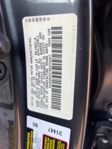 5Y2SP67079Z474307 - 2009 PONTIAC VIBE GRAY photo 10