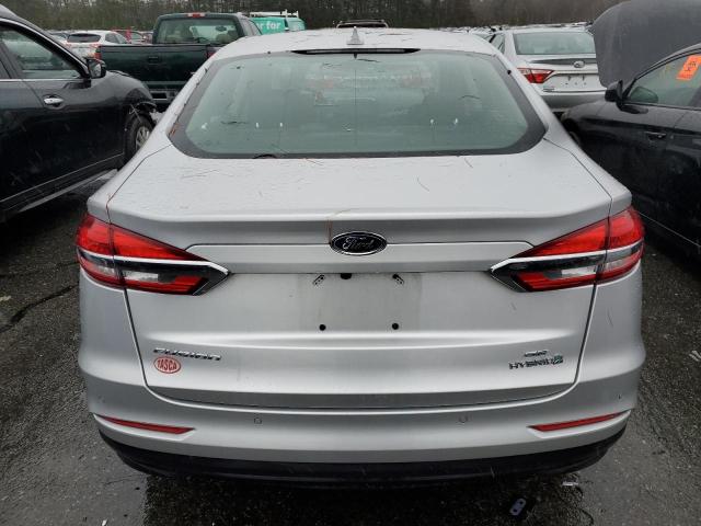 3FA6P0LU7KR242782 - 2019 FORD FUSION SE SILVER photo 6