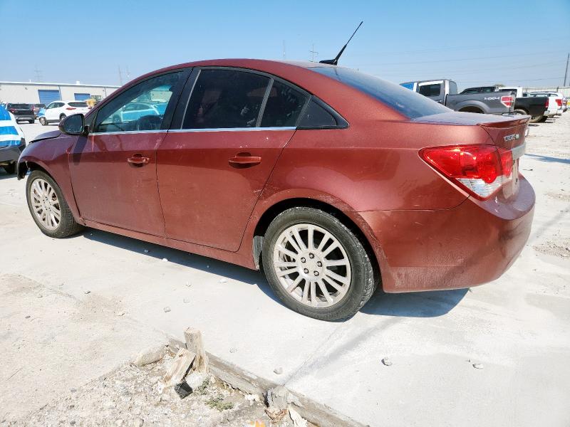 1G1PJ5SC3C7319669 - 2012 CHEVROLET CRUZE ECO Темно-червоний фото 2