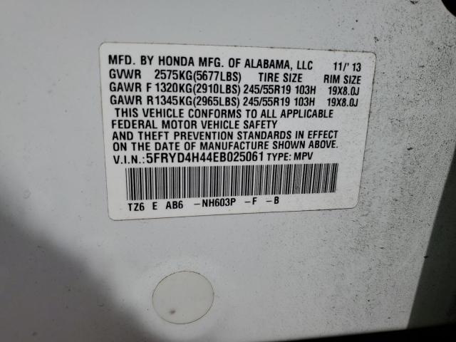 5FRYD4H44EB025061 - 2014 ACURA MDX TECHNOLOGY Ağ foto 13