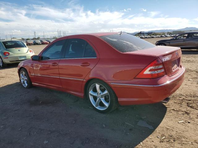 WDBRF52H36A876097 - 2006 MERCEDES-BENZ C 230 RED photo 2