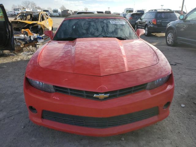 2G1FB3D31E9317222 - 2014 CHEVROLET CAMARO LT RED photo 5