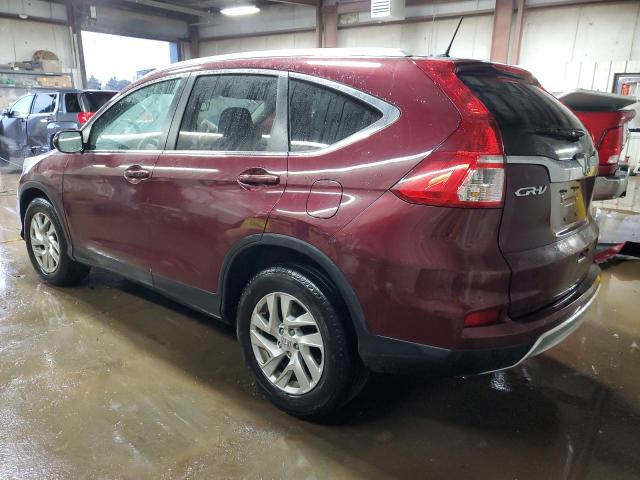 5J6RM4H75FL106112 - 2015 HONDA CR-V EXL BURGUNDY photo 2