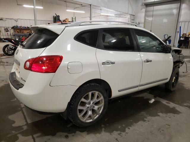 JN8AS5MV5DW646370 - 2013 NISSAN ROGUE S WHITE photo 3