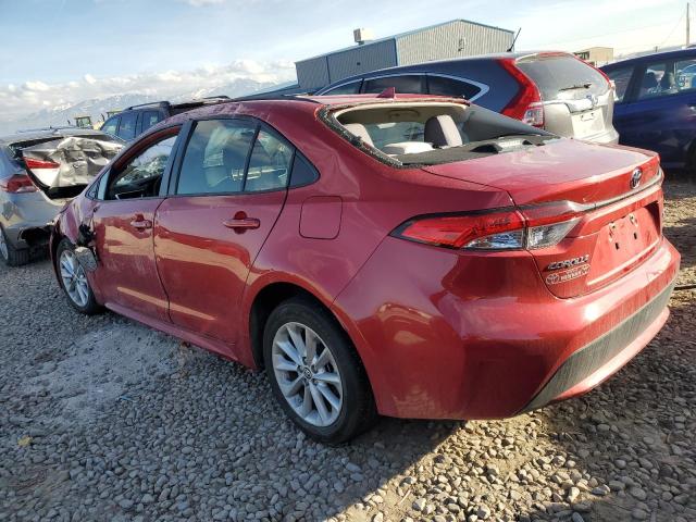 JTDVPMAE0MJ123431 - 2021 TOYOTA COROLLA LE RED photo 2