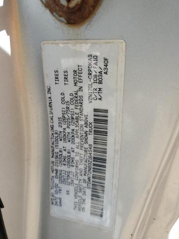 5TEWN72N83Z164548 - 2003 TOYOTA TACOMA XTRACAB SILVER photo 12