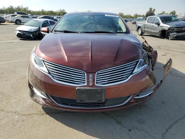 3LN6L2LU9GR623845 - 2016 LINCOLN MKZ HYBRID MAROON photo 5