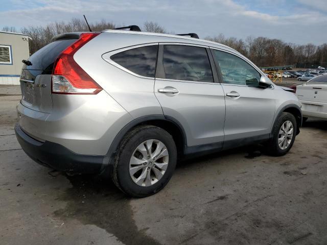 2HKRM4H76EH639921 - 2014 HONDA CR-V EXL SILVER photo 3