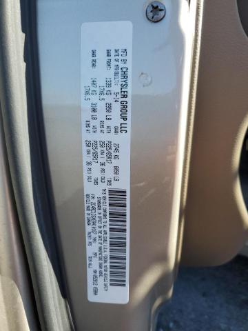 2C4RC1CGXER410167 - 2014 CHRYSLER TOWN & COU TOURING L GOLD photo 12