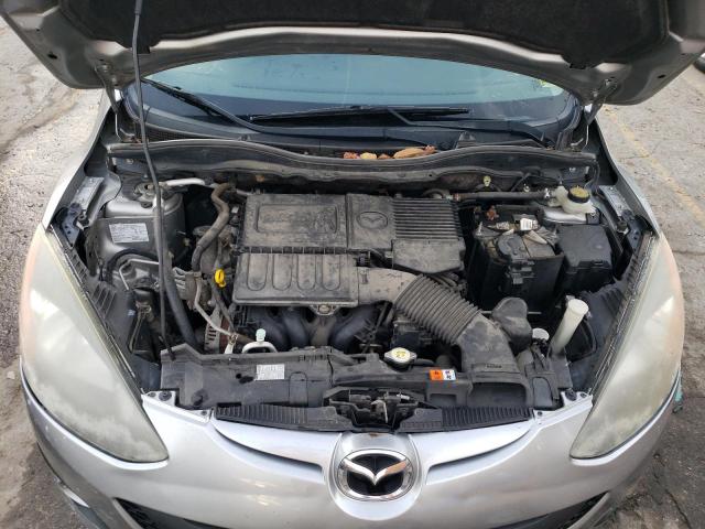 JM1DE1LY2C0145684 - 2012 MAZDA MAZDA2 SILVER photo 11