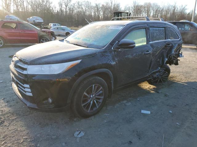 5TDJZRFH3HS432649 - 2017 TOYOTA HIGHLANDER SE BLACK photo 1