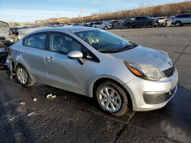 KNADM4A34G6559657 - 2016 KIA RIO LX SILVER photo 4