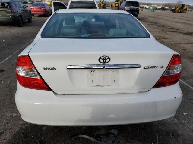 4T1BE32K52U011593 - 2002 TOYOTA CAMRY LE WHITE photo 6