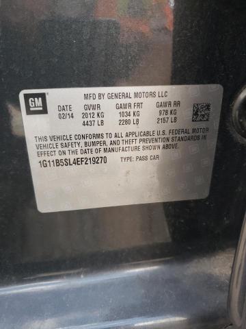 1G11B5SL4EF219270 - 2014 CHEVROLET MALIBU LS BLACK photo 12
