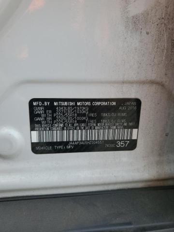 JA4AP3AU5HZ004551 - 2017 MITSUBISHI OUTLANDER ES WHITE photo 14