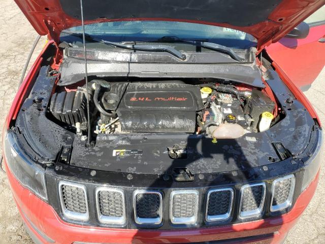 3C4NJCAB2KT685774 - 2019 JEEP COMPASS SPORT RED photo 12