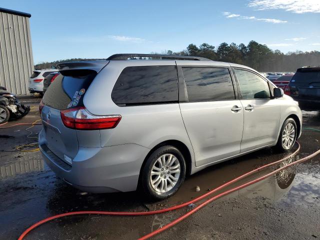 5TDYK3DC6FS684206 - 2015 TOYOTA SIENNA XLE SILVER photo 3