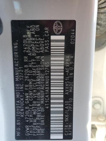 4T1CA1ABXNU012765 - 2022 TOYOTA AVALON LIMITED 白色 照片 12