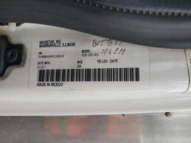 3HAMMAAN4CL546244 - 2012 INTERNATIONAL 4300 4300 白色 照片 10