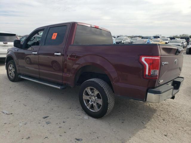 1FTEW1CF3FKE28300 - 2015 FORD F150 SUPERCREW MAROON photo 2