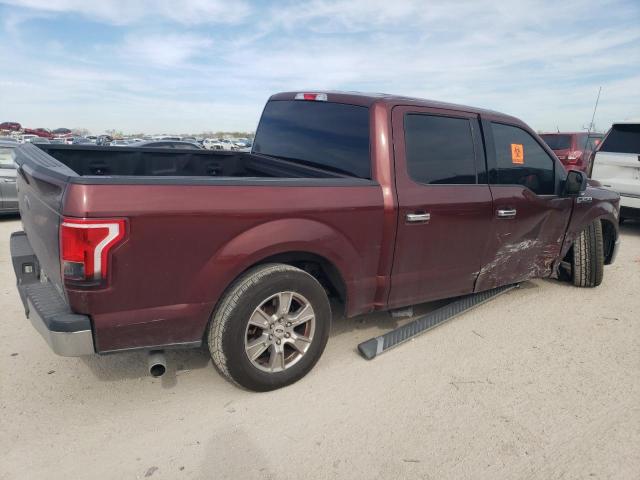 1FTEW1CF3FKE28300 - 2015 FORD F150 SUPERCREW MAROON photo 3