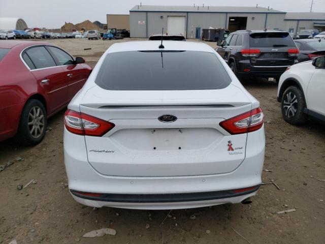 3FA6P0HR9DR124580 - 2013 FORD FUSION SE WHITE photo 6