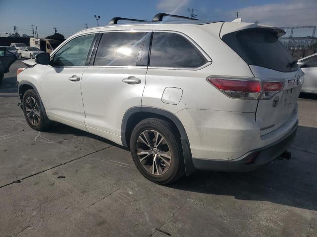 5TDJKRFH3GS242305 - 2016 TOYOTA HIGHLANDER XLE WHITE photo 2