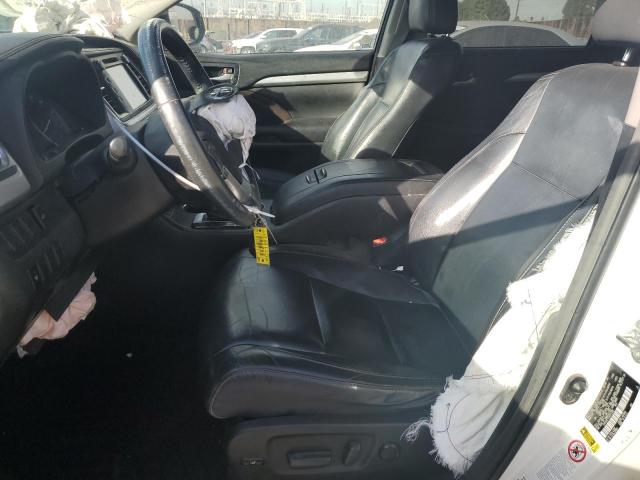 5TDJKRFH3GS242305 - 2016 TOYOTA HIGHLANDER XLE WHITE photo 7