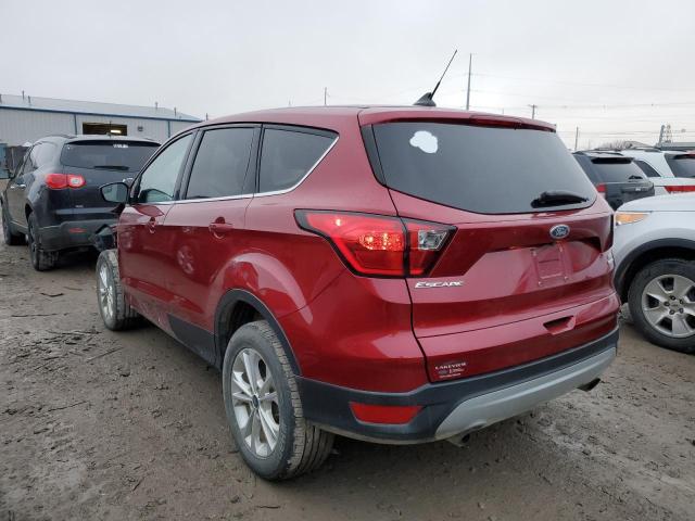 1FMCU9GD3KUC51746 - 2019 FORD ESCAPE SE BURGUNDY photo 2