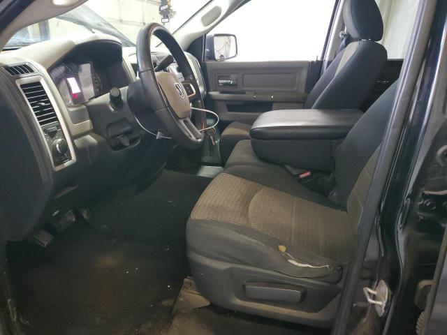 1D7RV1GPXAS154633 - 2010 DODGE RAM 1500 BLACK photo 7