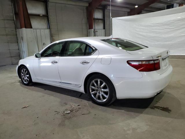 JTHBL46F675031168 - 2007 LEXUS LS 460 WHITE photo 2