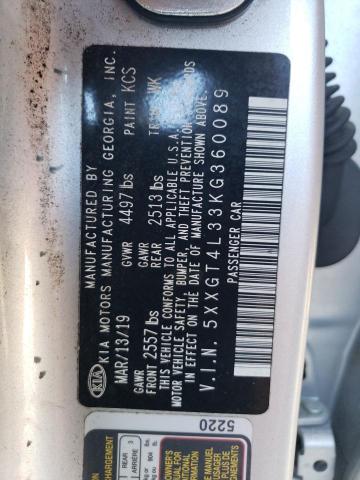 5XXGT4L33KG360089 - 2019 KIA OPTIMA LX Silber Foto 13