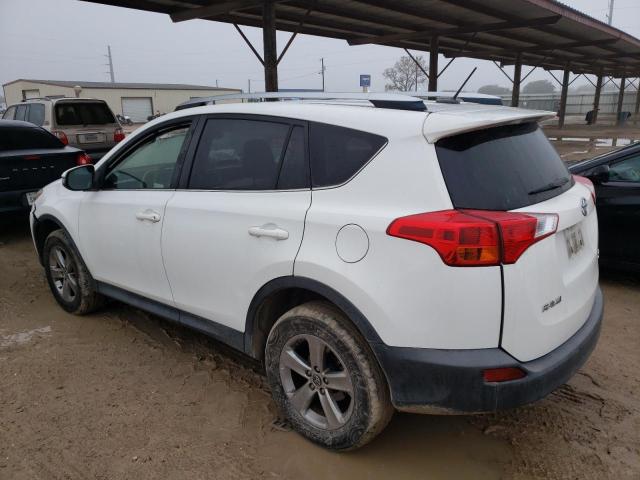 JTMWFREV5FD059242 - 2015 TOYOTA RAV4 XLE WHITE photo 2