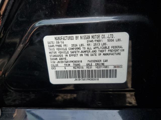 JN1BV7AR1FM390918 - 2015 INFI Q50 BASE 黑色 照片 12