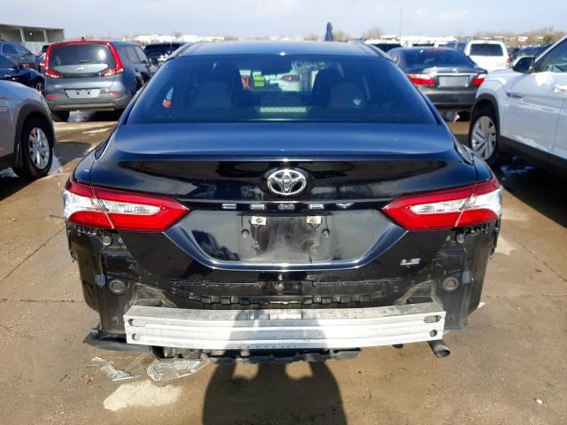 4T1B11HK6JU611190 - 2018 TOYOTA CAMRY L BLACK photo 6