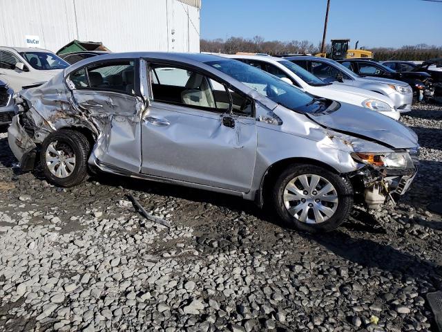 19XFB2F52CE046914 - 2012 HONDA CIVIC LX SILVER photo 4