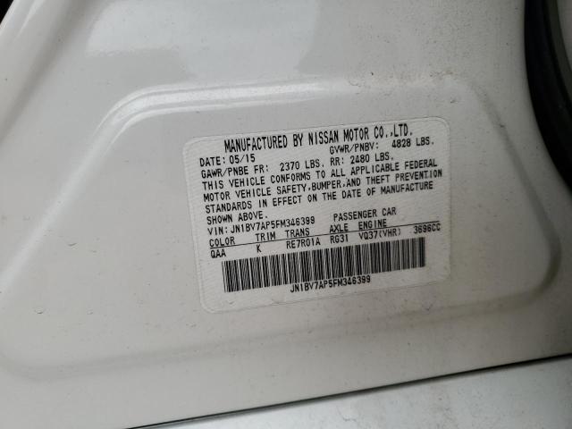 JN1BV7AP5FM346399 - 2015 INFINITI Q50 BASE Blanco foto 12