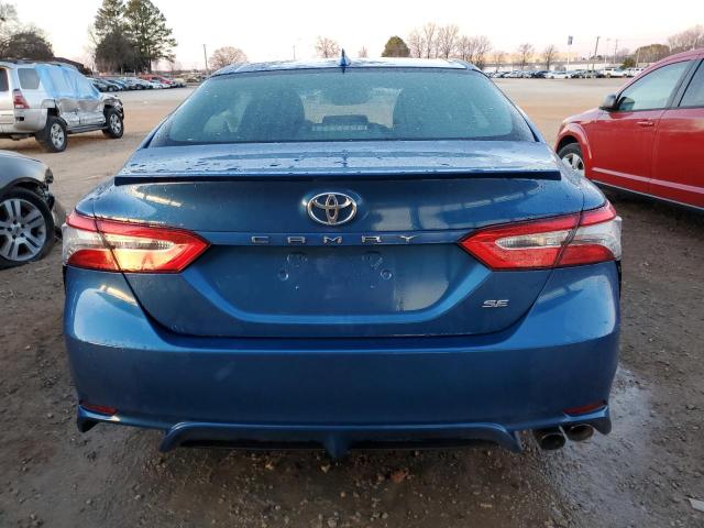 4T1B11HK1KU218375 - 2019 TOYOTA CAMRY L BLUE photo 6