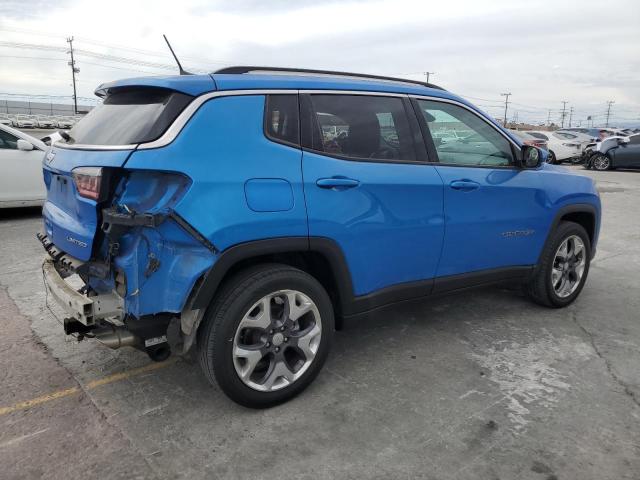 3C4NJDCB0KT650007 - 2019 JEEP COMPASS LIMITED Синий фото 3