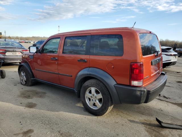 1D8GU28K97W555316 - 2007 DODGE NITRO SXT ORANGE photo 2