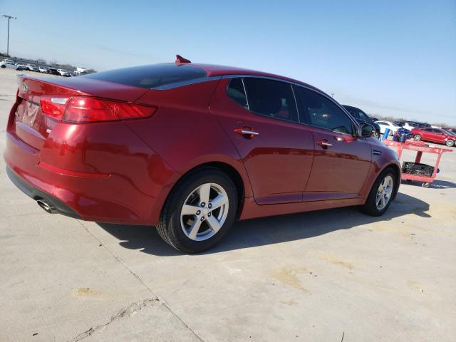 5XXGM4A74FG382546 - 2015 KIA OPTIMA LX RED photo 3