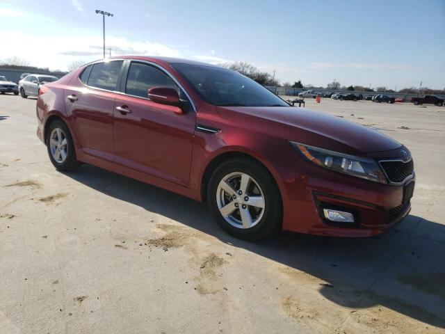 5XXGM4A74FG382546 - 2015 KIA OPTIMA LX RED photo 4