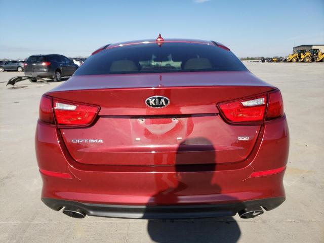 5XXGM4A74FG382546 - 2015 KIA OPTIMA LX RED photo 6