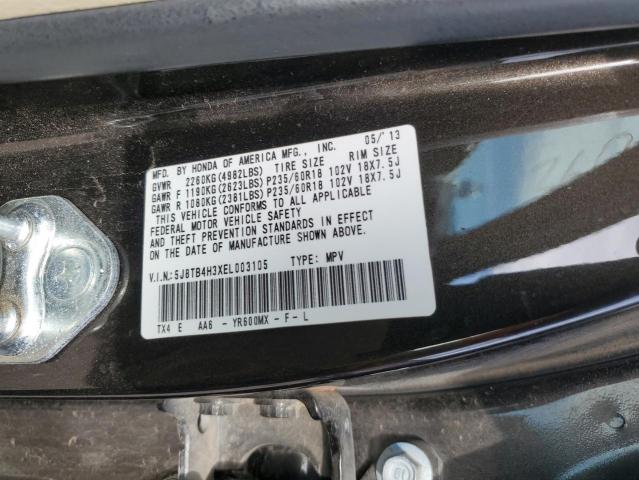 5J8TB4H3XEL003105 - 2014 ACURA RDX GRAY photo 12