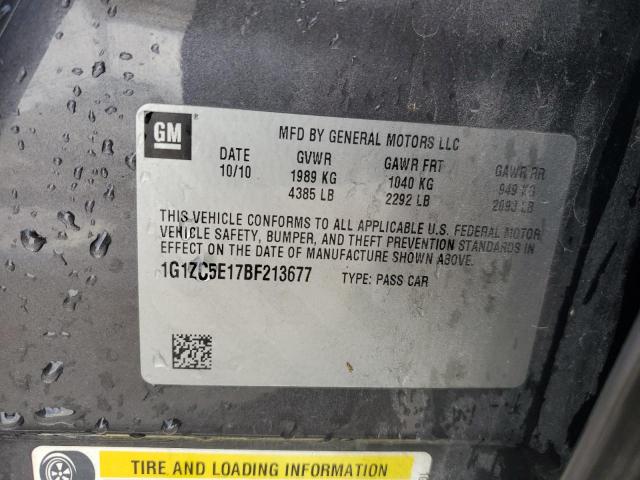 1G1ZC5E17BF213677 - 2011 CHEVROLET MALIBU 1LT Boz foto 13