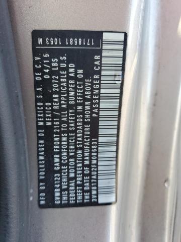 3VW817AU2FM086831 - 2015 VOLKSWAGEN GOLF Gümüş foto 12