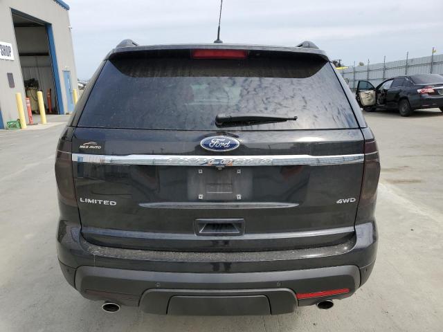 1FM5K8F89FGB60269 - 2015 FORD EXPLORER LIMITED BLACK photo 6