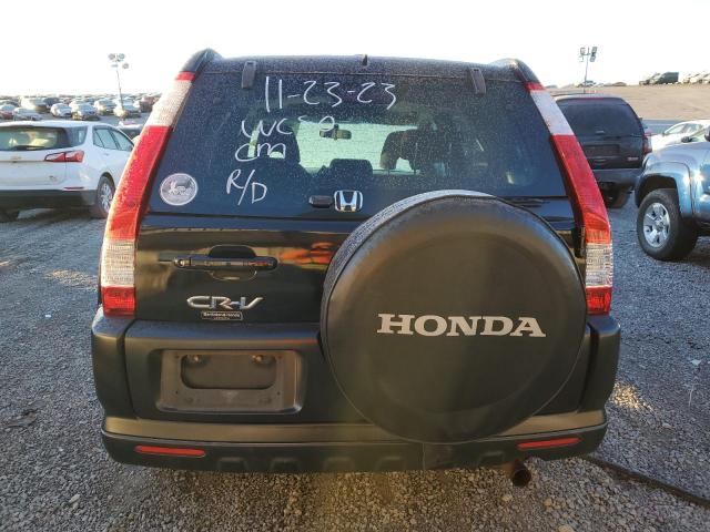 JHLRD68876C015291 - 2006 HONDA CR-V EX BLACK photo 6