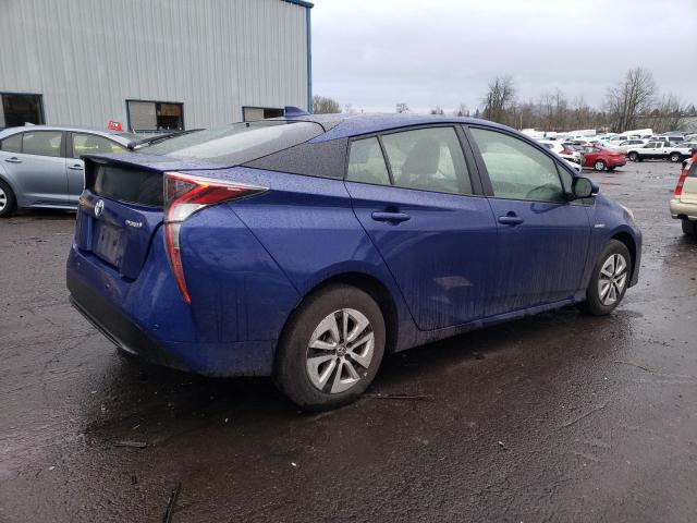 JTDKARFU7J3550624 - 2018 TOYOTA PRIUS BLUE photo 3