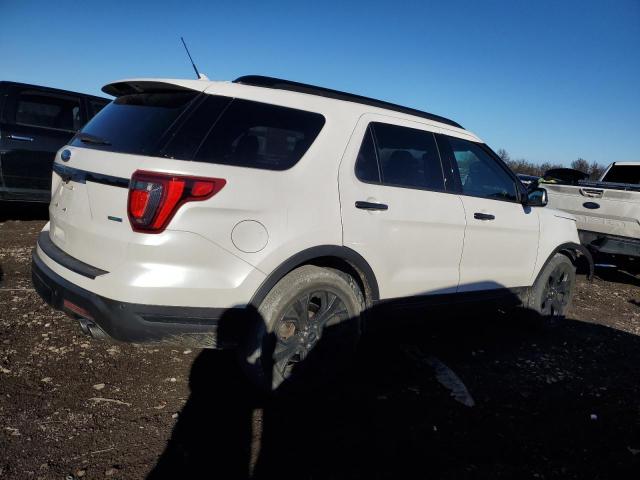 1FM5K8GT4KGA86529 - 2019 FORD EXPLORER SPORT WHITE photo 3